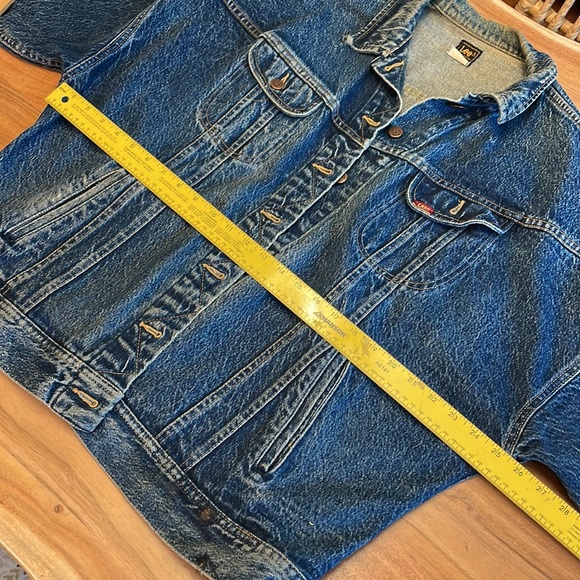 BEATLES painted folk art Jean jacket- Large - Picture 7 of 14